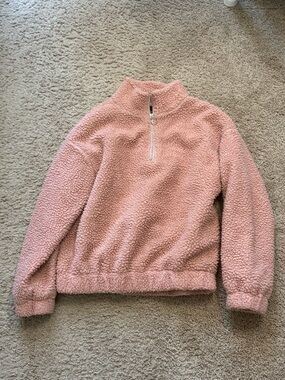 Ambiance Blush Pink Quarter-Zip Pullover